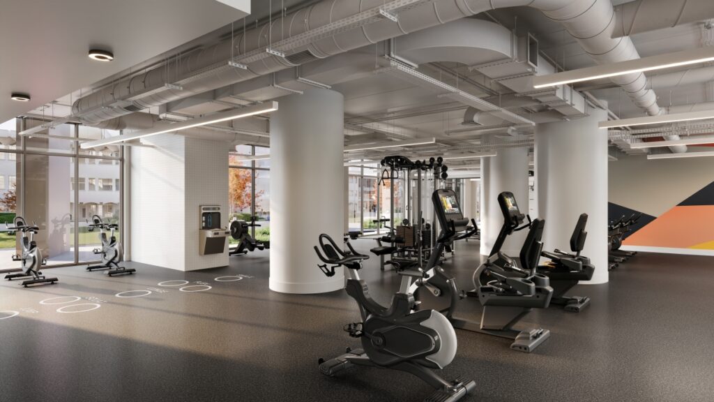 Fitness centre at Comma King George.